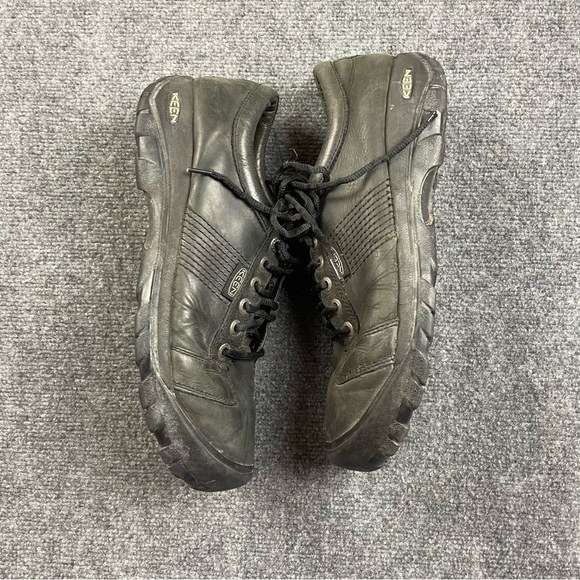 KEEN Men’s Austin Shoes Black Leather Lace Up size: 15 main image 6